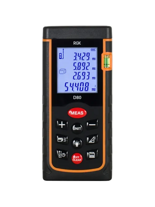 Дальномер лазерный RGK D80 (4610011871832)