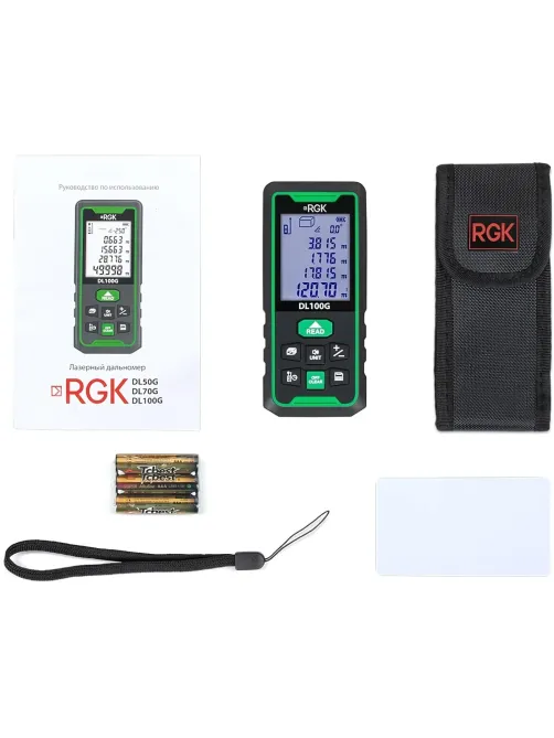 Дальномер лазерный с угломером RGK DL100G (778190)