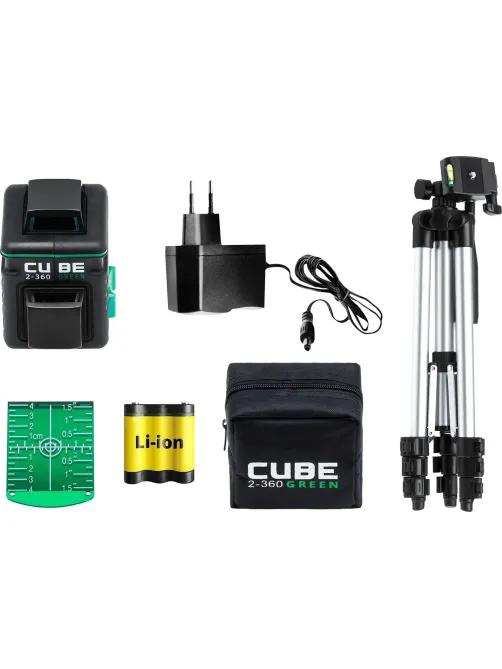 Лазерный уровень ADA CUBE 2-360 GREEN Professional Edition