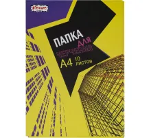 Папка для черчения Комус Класс А4,10л,180гр/м2 Urban Yellow
