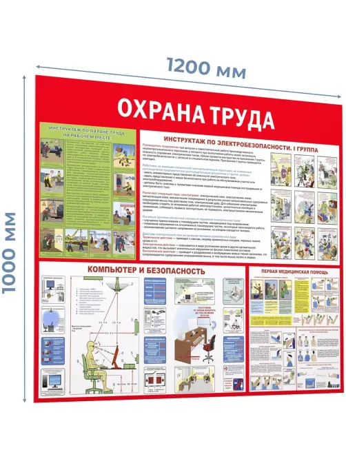 Информационный стенд-плакат Охрана труда 1000х1200