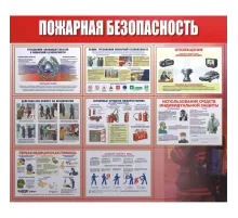 Информационный стенд-плакат Пожарная безопасность 920х800 мм