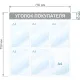 Информационный стенд Уголок покупателя, 6 отд., 750х750, красный, настенный