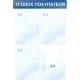 Информационный стенд Уголок покупателя, 4 отд., 500х750, синий, настенный