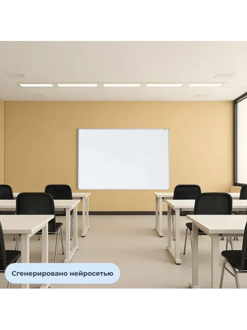 Доска магнитно-маркерная 100х180 эмаль Комус Premium алюмин. рама Россия