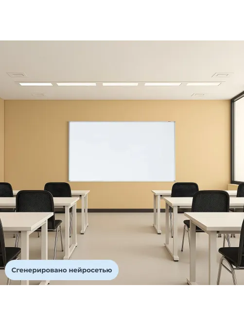 Доска магнитно-маркерная 100х200см, в алюминиевой раме, лак