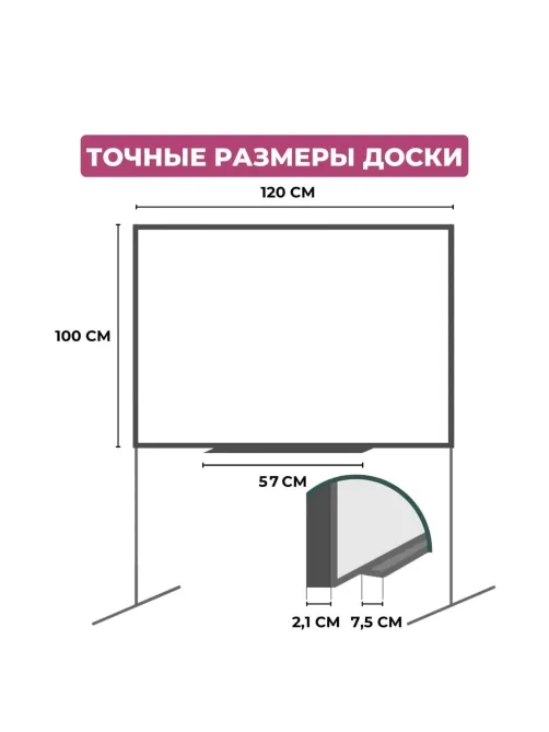 Доска магнитно-маркерная поворотная Attache Twist 100х120см