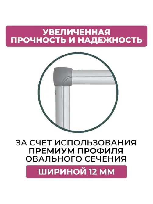 Доска магнитно-маркерная Attache Twist 100х120 лак вращ., на роликах Россия