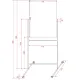 Доска магнитно-маркерная 100х75 BoardSYS Twist, мобильн., поворотн