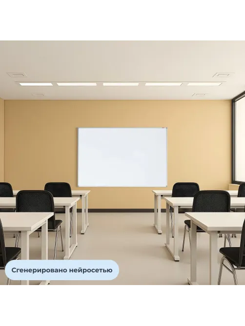 Доска магнитно-маркерная 100х150 эмаль Комус Premium алюмин. рама Россия
