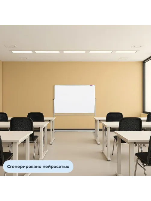 Доска магнитно-маркерная Attache Twist 100х120 лак вращ., на роликах Россия