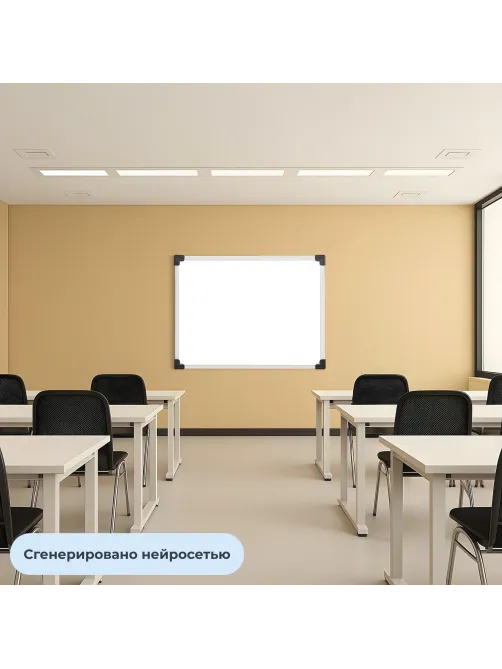 Доска магнитно-маркерная Attache Economy 100х150 мет.бел. профиль черн.угл