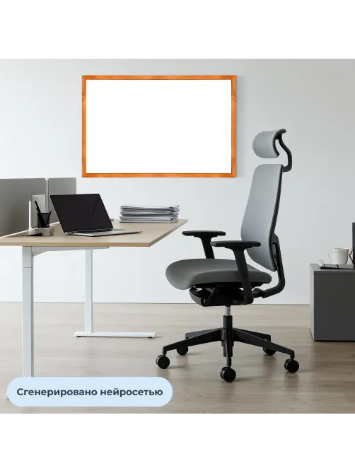 Доска магнитно-маркерная 60х90 Attache Wood дерев.рама
