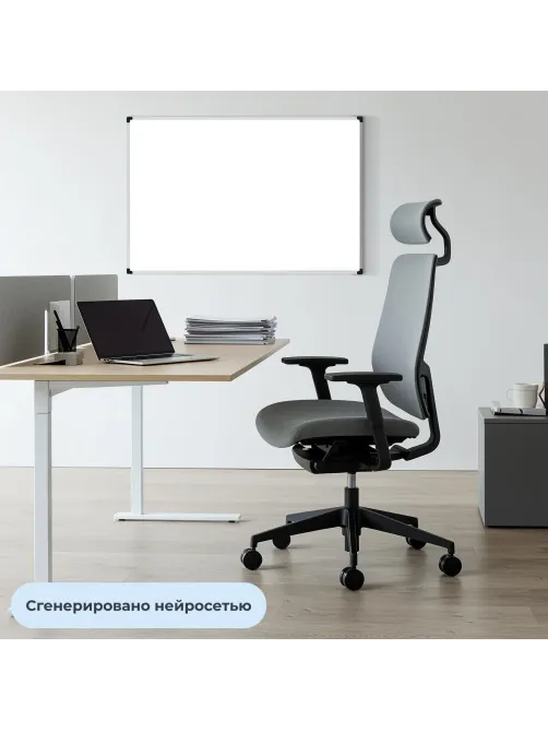 Доска магнитно-маркерная Attache Economy 60х90 мет.бел. профиль черн.угл