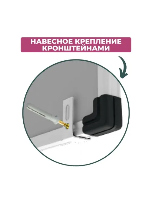 Доска магнитно-маркерная Attache Economy 100х150 мет.бел. профиль черн.угл