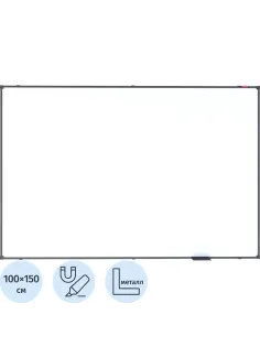 Доска магнитно-маркерная 100х150 Attache BlackFrame черная рама