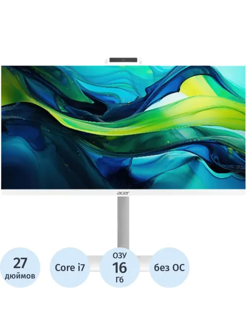 Моноблок Acer Aspire (DQ.BNRCD.002)27/FHD/i7-1355U/16Gb/SSD512Gb/noOS/KBM
