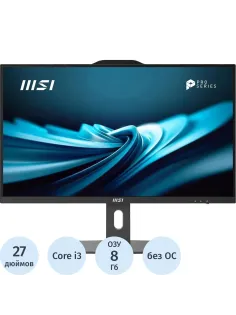 Моноблок MSI Pro AP272P (9S6-AF8321-807) 27 FHD/i3-14100/8/512/K&M/NoOS