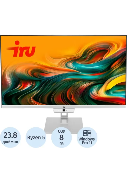 Моноблок IRU Planio 235 (2105029)23.8/FHD/R5 3500U/8Gb/SSD256Gb/W11P