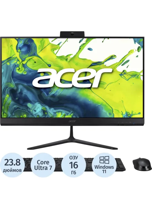 Моноблок Acer Aspire C24B(DQ.BT1CD.001)23.8/FHD/U7 255u/16GB/SSD512/KBM/W11
