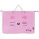 Папка для тетрадей Комус Класс Kitty  А4 на молн с ручк,пластик, 45мм,ПТ-15