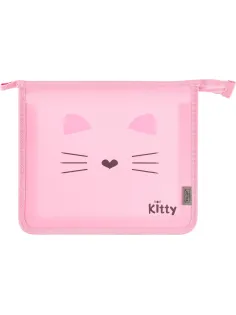 Папка для тетрадей Комус Класс Kitty А5 на молнии, пластик, ПТ-713