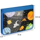 Папка для труда тетрадей Space time, А4,рез., ткань/ламин 340х235х30,ПТ-Р4
