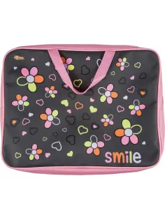 Папка для тетрадей Smile А4 на молн с ручками,ткань,75мм,ПМД-4-20