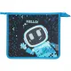 Папка для тетрадей Комус Класс Robot Hello син,А5, молния, пластик, ПТ-735