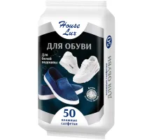 Салфетки влажные д/обуви House Lux №50 для белой подошвы, 50шт/уп GM/72958