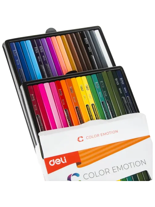 Карандаши цветные Deli Color Emotion EC00230 3-гран. липа 36цв/наб