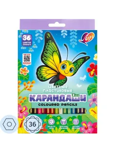 Карандаши цветные Луч  ZOO шестигранные пластиковые 36 цв/наб 31С 1998-08