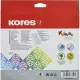 Карандаши цветные 26 цв. 3-гран, Kores Kolores Style, 93320