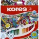Карандаши цветные 50 цв. 3-гран.Kores 93350
