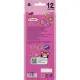 Карандаши цветные Комус Класс Kitty stickers 12 цв, 3мм, трехгранные, дер