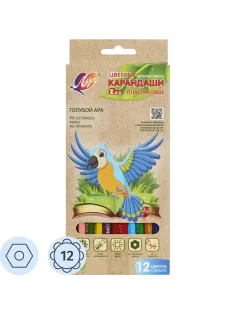 Карандаши цветные шестигранные ZOO 12 цв. (пластиковые) 29С 1740-08