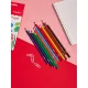 Карандаши цветные 12цветов Комус Класс ColorPics, шестигранные