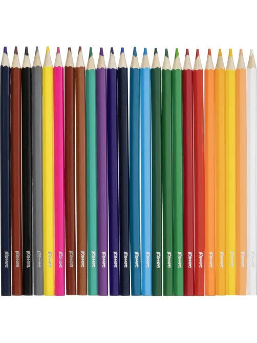 Карандаши цветные 24 цвета  Комус Класс ColorPics, шестигранные