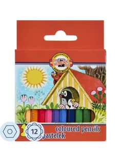 Карандаши цветные KOH-I-NOOR короткие Крот 12 цв/наб 3622012046KSNN