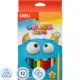 Карандаши цветные Deli EC00600 Color Kids трехгран. 12цв/наб. Jumbo