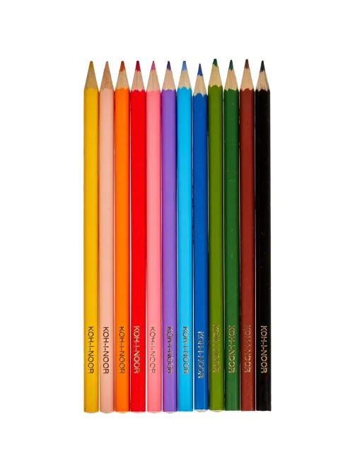 Карандаши цветные 12цв 6-гран Koh-I-Noor BIRDS 3352 3552
