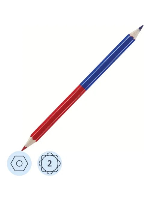 Карандаши цветные 2цв 6-гран Koh-I-Noor 3423