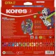 Карандаши цветные 50 цв. 3-гран.Kores 93350