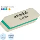 Ластик скошенный Attache Extra, нат.каучук, 50x19x8мм, ассорти