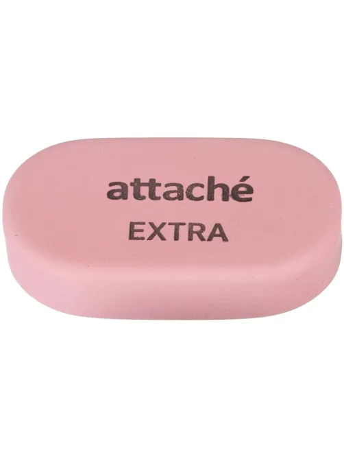 Ластик овальный Attache Extra, нат.каучук, 45x28x10мм, пастельн.ассорти