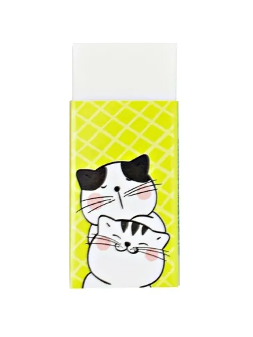 Ластик прямоугольный M&G So Many Cats, 43x18x12 мм, ПВХ, белый, уп ассорти