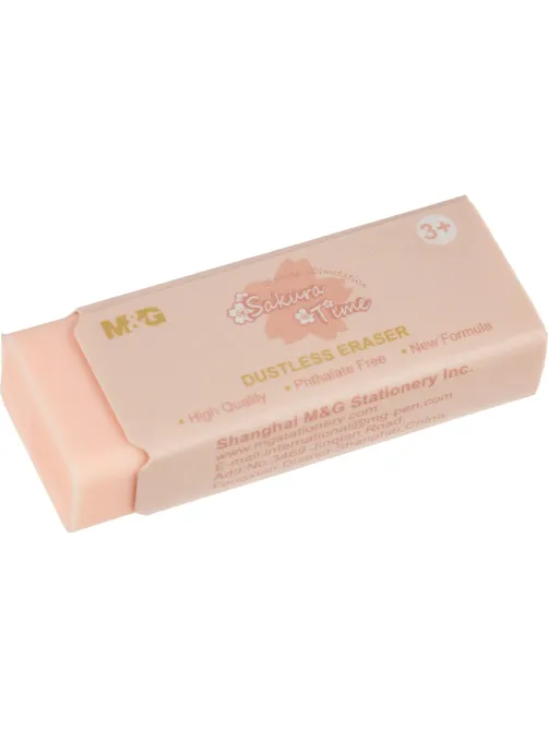 Ластик прямоугольный M&G Sakura, 45x20x11мм, термопласт каучук, в ассорт