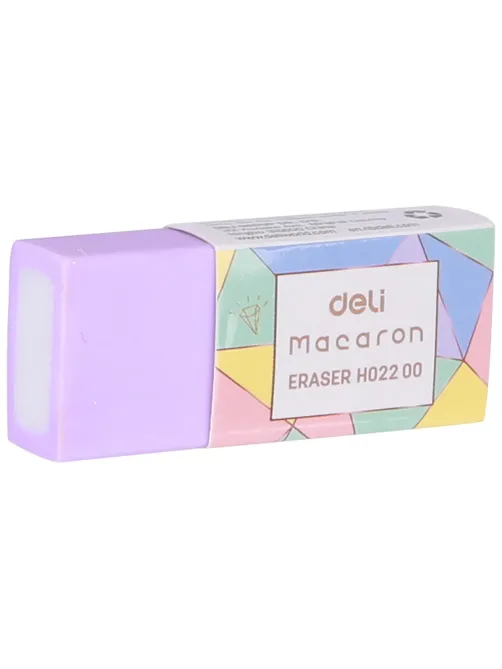 Ластик Deli Macaron 50x20x1мм ассорти пласт.туб. EH02200