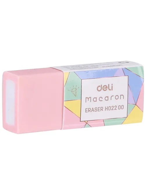 Ластик Deli Macaron 50x20x1мм ассорти пласт.туб. EH02200