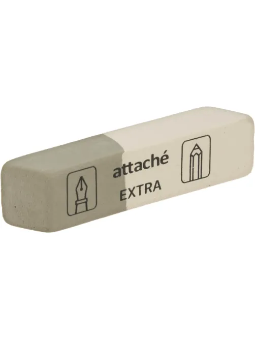 Ластик скошенный Attache Extra, нат.каучук, 54x14x8мм, д/ручки и карандаша